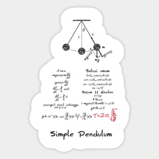 simple pendulum Sticker